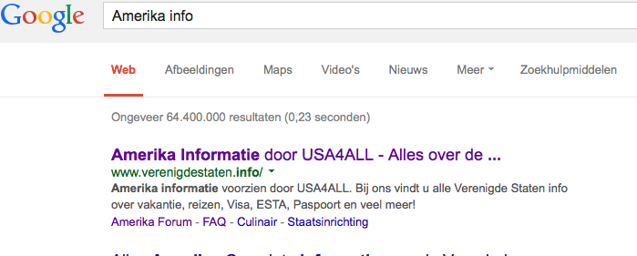 Usa4all op Google