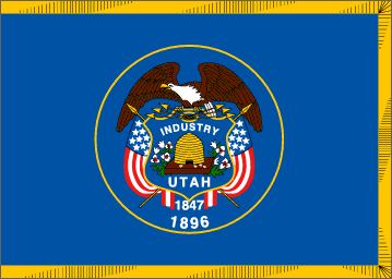De vlag van Utah