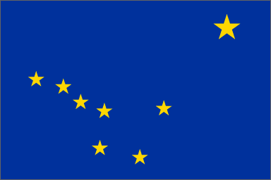 De vlag van Alaska 