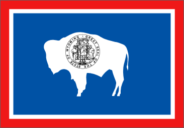 de vlag van Wyoming