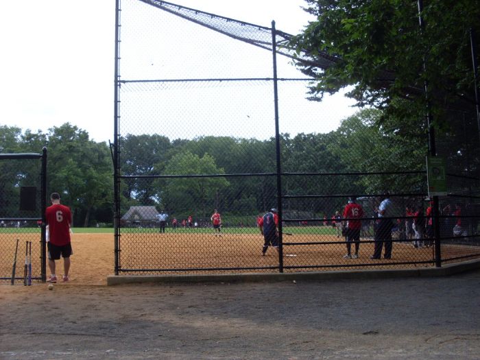 Honkbal in sportpark amerika