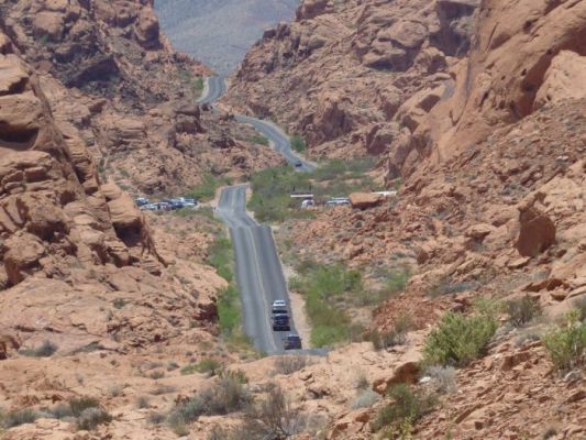 White Dome scenic road in Valley of Fire