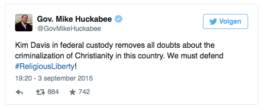 Mike Huckabee Tweet