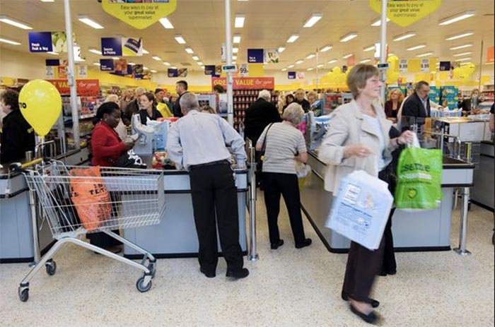 People who fill your bags at the supermarket.